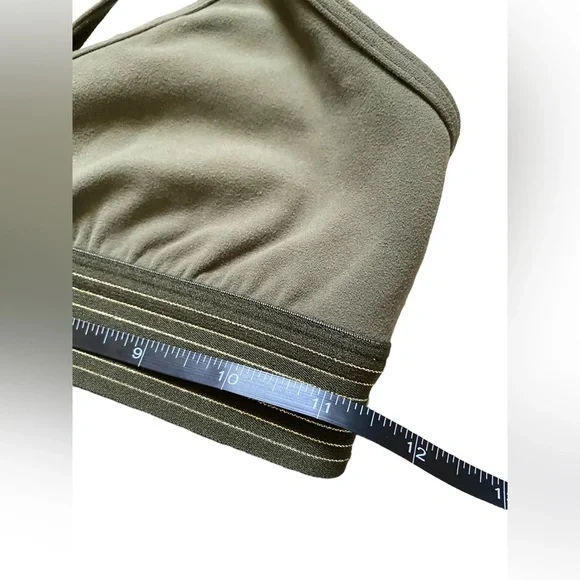 Lululemon | Light Army Green Principal Dancer Golden Lining Bralette - Picture 8 of 8